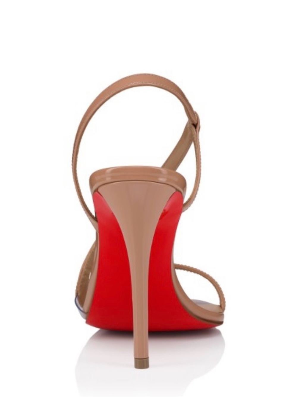 Christian Louboutin Rosa Z 100 Patent Leather Sandals Blush Nude 36.5 Worn Once - Picture 7 of 8